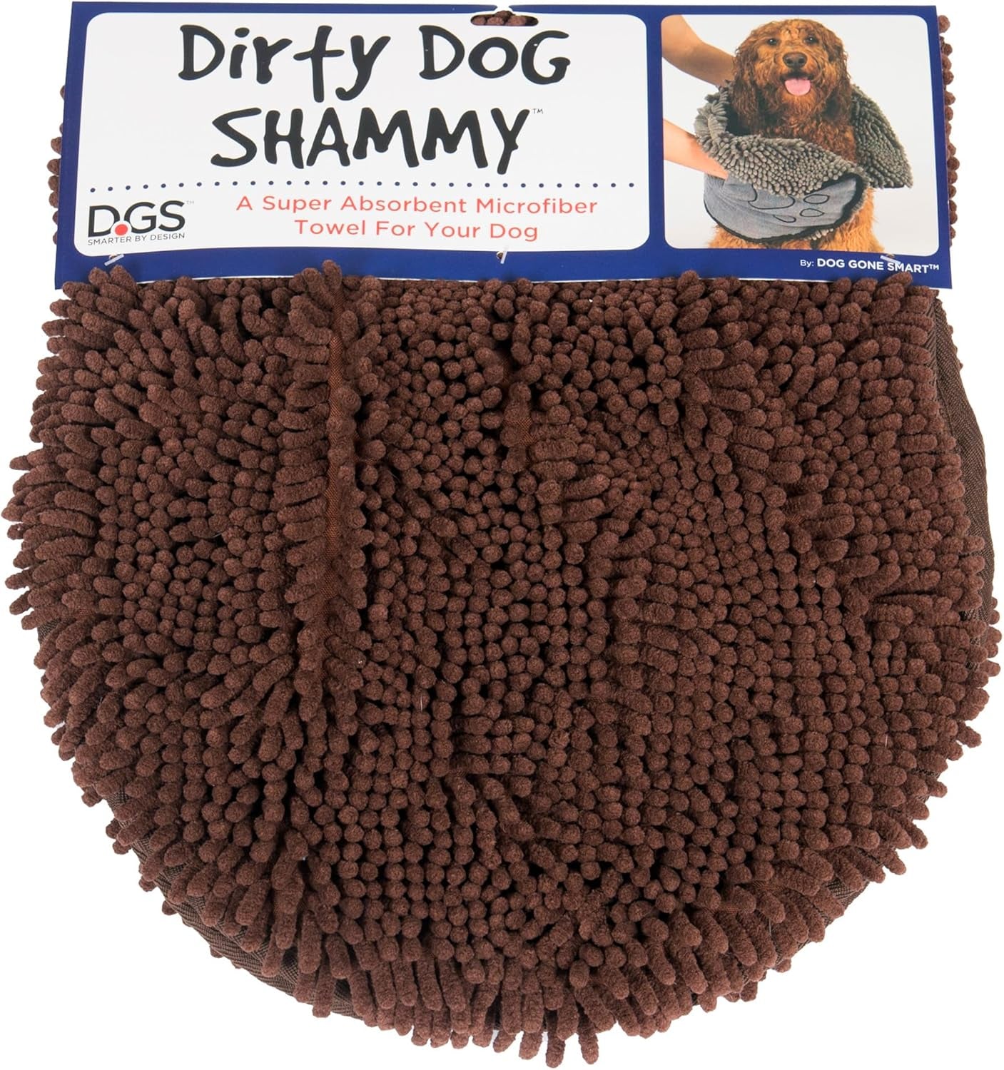 Shammy Dog Towels for Drying Dogs - Heavy Duty Soft Microfiber Bath Towel - Super Absorbent, Quick Drying, & Machine Washable - Must Have Dog & Cat Bathing Supplies | Grey 13X31